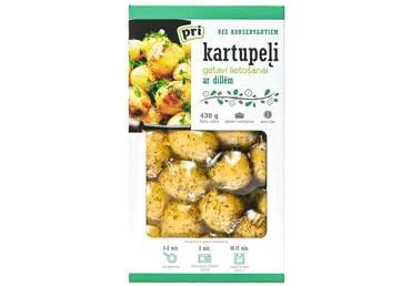 Kartupeļi vārīti  ar dillēm 430g