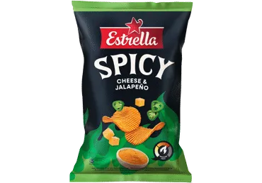 Kartupeļu čipsi asā siera ESTRELLA 115g