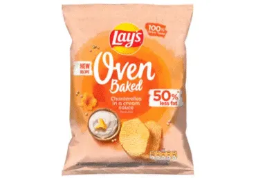 Kartupeļu čipsi LAY'S OVEN ar gaileņu un krējuma garšu 180g