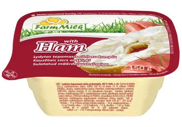 Kausētais siers FARM MILK ar šķiņķi 150g