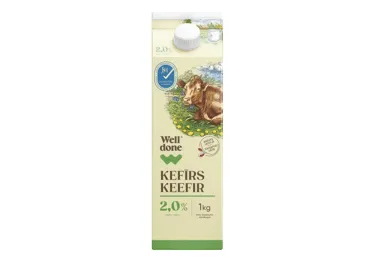 Kefīrs WELL DONE 2,0% 1kg
