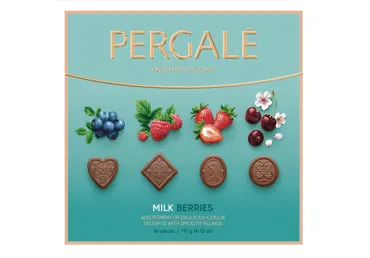 Konfekšu izlase Milk Berries PERGALE 117g