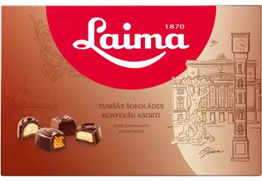 Konfekšu kārba LAIMA ASORTI TUMŠAIS 360g