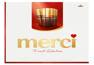 Konfekšu kārba MERCI asorti 675g