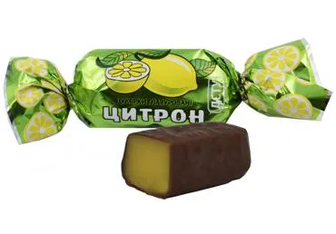 Konfektes glazūrā Citron sver.