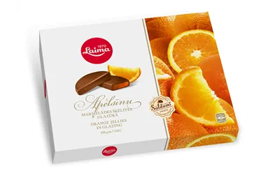 Konfektes LAIMA Apelsīnu šķēlītes glazūrā 190g