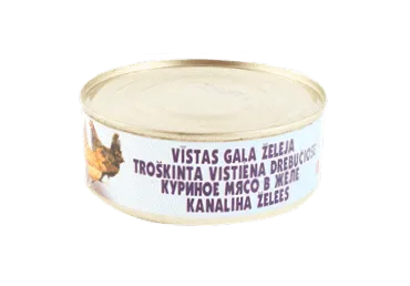 Konservēta Vistas gaļa želejā 250g