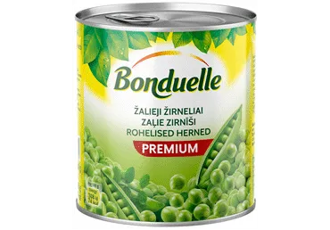 Konservēti zaļie zirnīši BONDUELLE 800g
