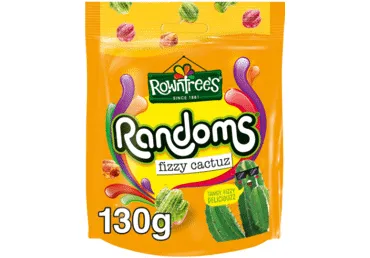 Košļājamās konfektes Fizzy Cactuz ROWNTREES 130g