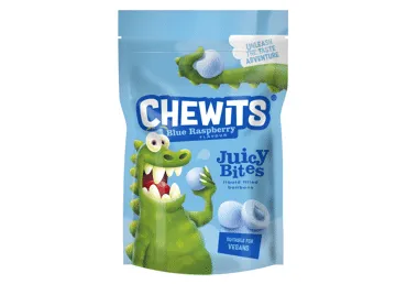 Košļ.konf. Blue Rasp Bites CHEWITS 115g