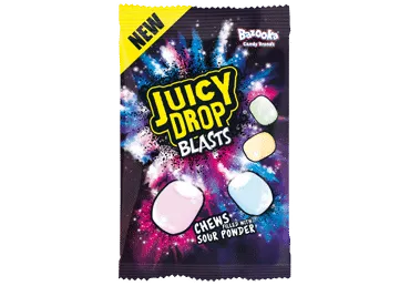 Košļ.konf.BAZOOKA Juicy Drop Blasts 120g