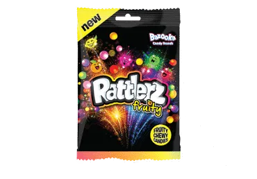 Košļ.konf.BAZOOKA Rattlerz Fruity 120g