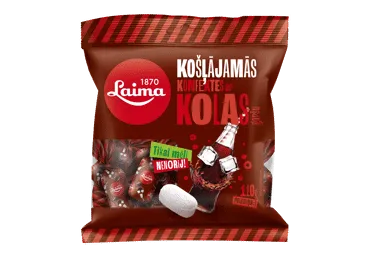 Košļājamās konfektes ar kolas garšu LAIMA 110g