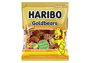 Košļ.konfektes Golbear Juicy HARIBO 160g