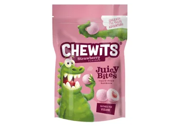 Košļ.konfektes Straw Bites CHEWITS 115g