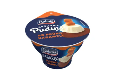 Krējuma pudiņš brūnās karameles garša BALTAIS 150g
