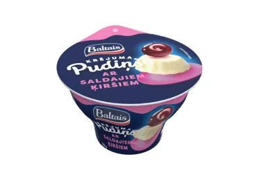 Krējuma pudiņš saldo ķiršu garša BALTAIS 150g
