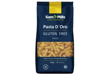 Kukurūzas makaroni SAMMILLS FUSILLI bez glutēna 500g