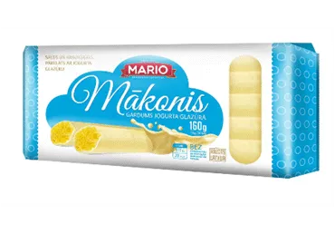Kukurūzas nūjiņas MĀKONIS jogurta glazūrā 160g