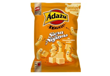 Kukurūz.pupiņu nūjiņas ĀDAŽU siera 90g