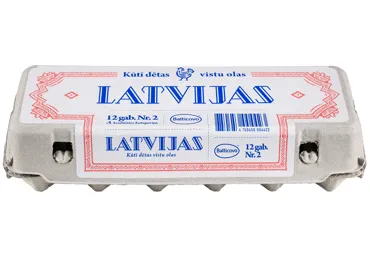 Kūtī dētas olas LATVIJAS A L/M 12gab.