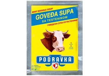 Liellopu gaļas zupa ar nūdelēm PODRAVKA 65 g