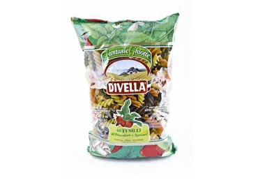 Makaroni DIVELLA FUSILLI 3-krāsu 500g