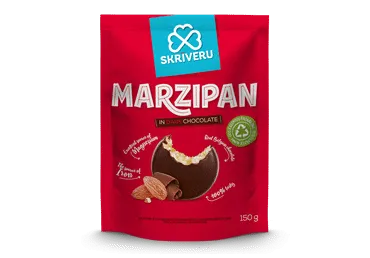 Marcipāns tumšajā šokolādē SKRĪVERU 150g