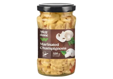 Marinēti šampinjoni WELL DONE sagr.320g