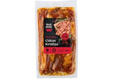 Marinēts cūkgaļas bekons WELL DONE 400g