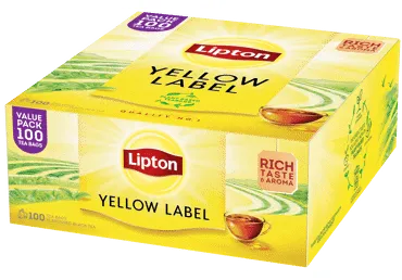 Melnā tēja LIPTON Yellow Label 100x2g