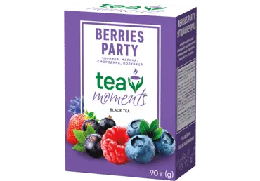 Melnā tēja TEA MOMENTS Berries Party 90g