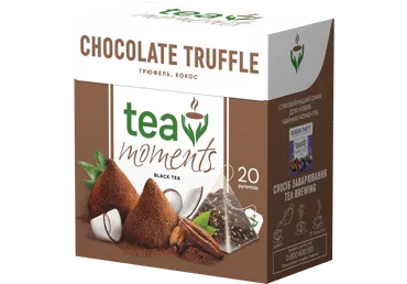 Melnā tēja TEA MOMENTS Chocolate Truffle 20x1,8g