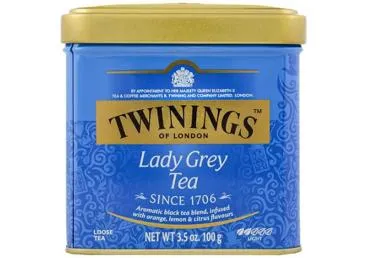 Melnā tēja TWININGS Lady Grey 100g
