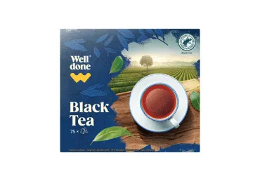 Melnā tēja WELL DONE 75x1.75g