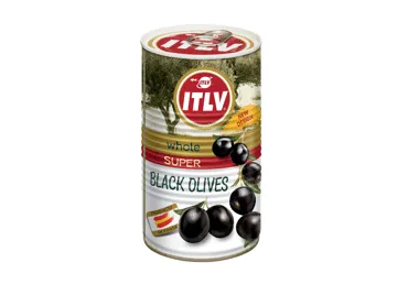 Melnās olīvas ar kauliņiem ITLV SUPER 350g