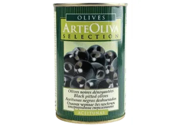 Melnās olīvas bez kauliņiem ARTE OLIVA 300g