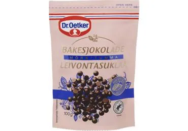 Melnās šokolādes pilieniņi glazēšanai 100g