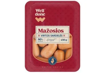 Mini sardeles vārītas WELL DONE 450g