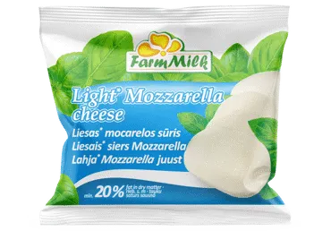 Mozzarella siers Light FARM MILK 20% 125g