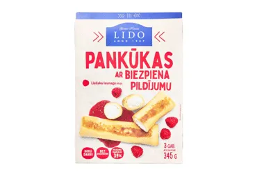 Pankūka ar biezpiena pildījumu LIDO 345g