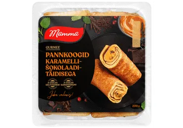 Pankūkas ar karameļu-šokolādes pildījumu MAMMA 200g