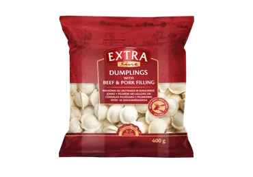 Pelmeņi ar liellopu un cūkgaļu EXTRA LINE 400g