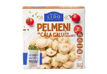 Pelmeņi ar vistas gaļu LIDO 360g