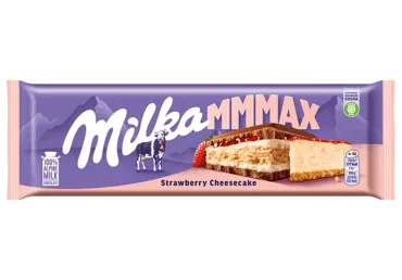 Piena šok. MILKA zemeņu siera kūka 300g