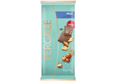 Piena šokolāde ar riekstiem un sāli PERGALE 85g