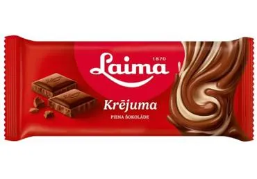 Piena šokolāde krējuma LAIMA 90g