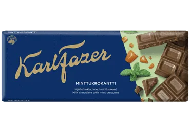 Piena šokolāde Mint Croquant KARL FAZER 180g
