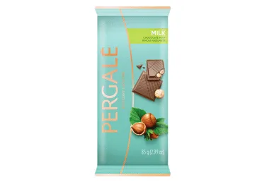 Piena šokolāde PERGALE ar riekstiem 85g