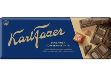Piena šokolāde Salty Toffee KARL FAZER 180g